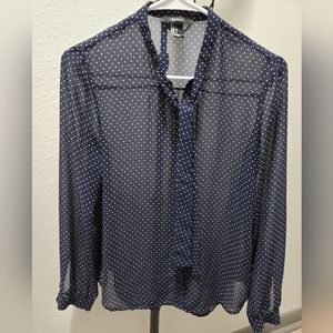 Polka Dot Long Leeve Top